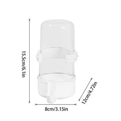 Bird Food Feeder 490Ml Bird Food Feeder Bird Cage Accessories Transparent Bird Water Dispenser