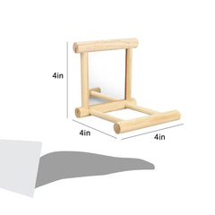 Avian Mirror Toy for Parakeet, Cockatoo, Cockatiel, Conure, Lovebird, and Canaries