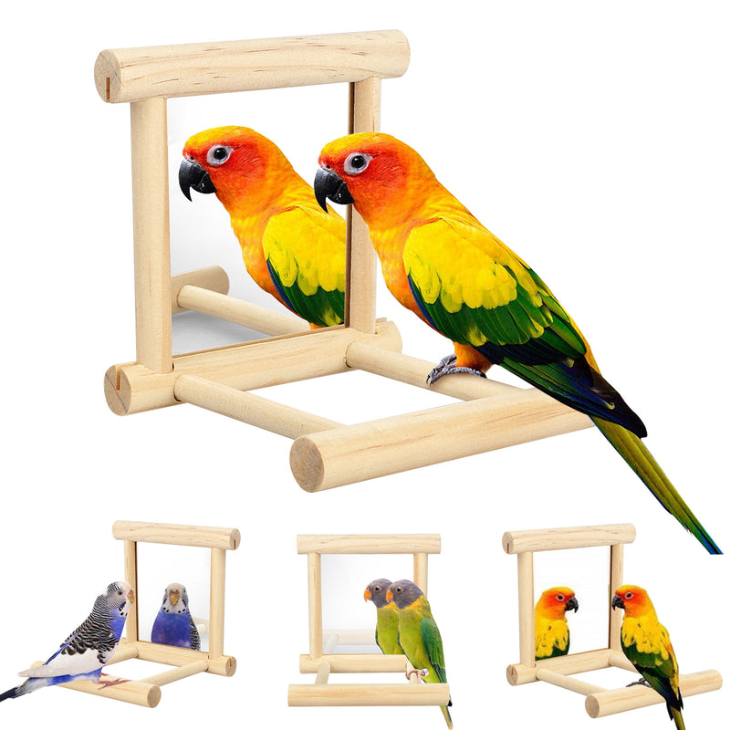 Avian Mirror Toy for Parakeet, Cockatoo, Cockatiel, Conure, Lovebird, and Canaries