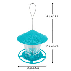 Outdoor Automatic Bird Feeder with Porous Seed Dispenser