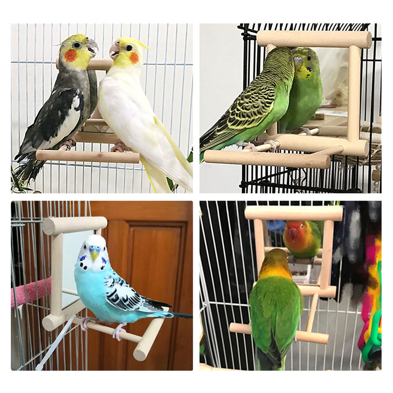 Avian Mirror Toy for Parakeet, Cockatoo, Cockatiel, Conure, Lovebird, and Canaries